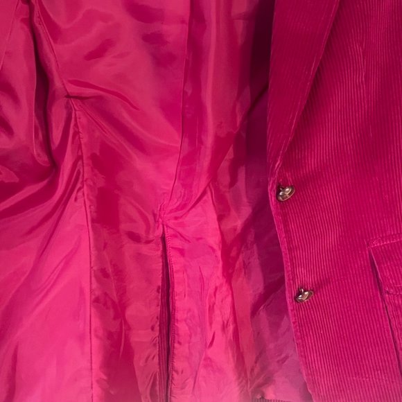 Vintage Womens Boundary Waters Corduroy Blazer Jacket Pink Double Pockets Sz Sm‎ - Picture 3 of 8